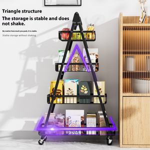 Portaoggetti da <span class=keywords><strong>cucina</strong></span> multistrato a 5 livelli, carrello <span class=keywords><strong>Mobile</strong></span> per frutta e verdura, cestino per Snack per uso domestico - Product Image 4