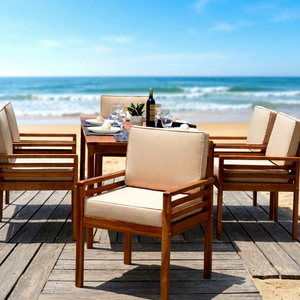 Contemporary Outdoor Rattan <b>Garden</b> <b>Chair</b> Eco-friendly Foldable Solid <b>Wood</b> Frame for Restaurant Hotel Kitchen Courtyard Villa - Product Image 1