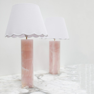 Joelle <b>Pink</b> Jade Table Lamp E26 LED <b>Switch</b> Control 220V Bedside Living Room Decor - Product Image 3