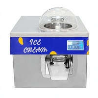 Machine à Gelato Commerciale 6L de Comptoir avec Écran Tactile, Sorbetière Professionnelle en Acier Inoxydable pour Café et Pâtisserie
