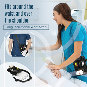 Riñonera de Enfermera 4 en 1 con Bolsillos para Equipo Médico, Porta Cintas y Almacenamiento Utilitario para Estetoscopio - Product Image 2