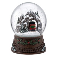 Globe à neige de Noël personnalisé, peint à la main, en résine, avec scène, cadeau, décoration de bureau, souvenir de vacances
