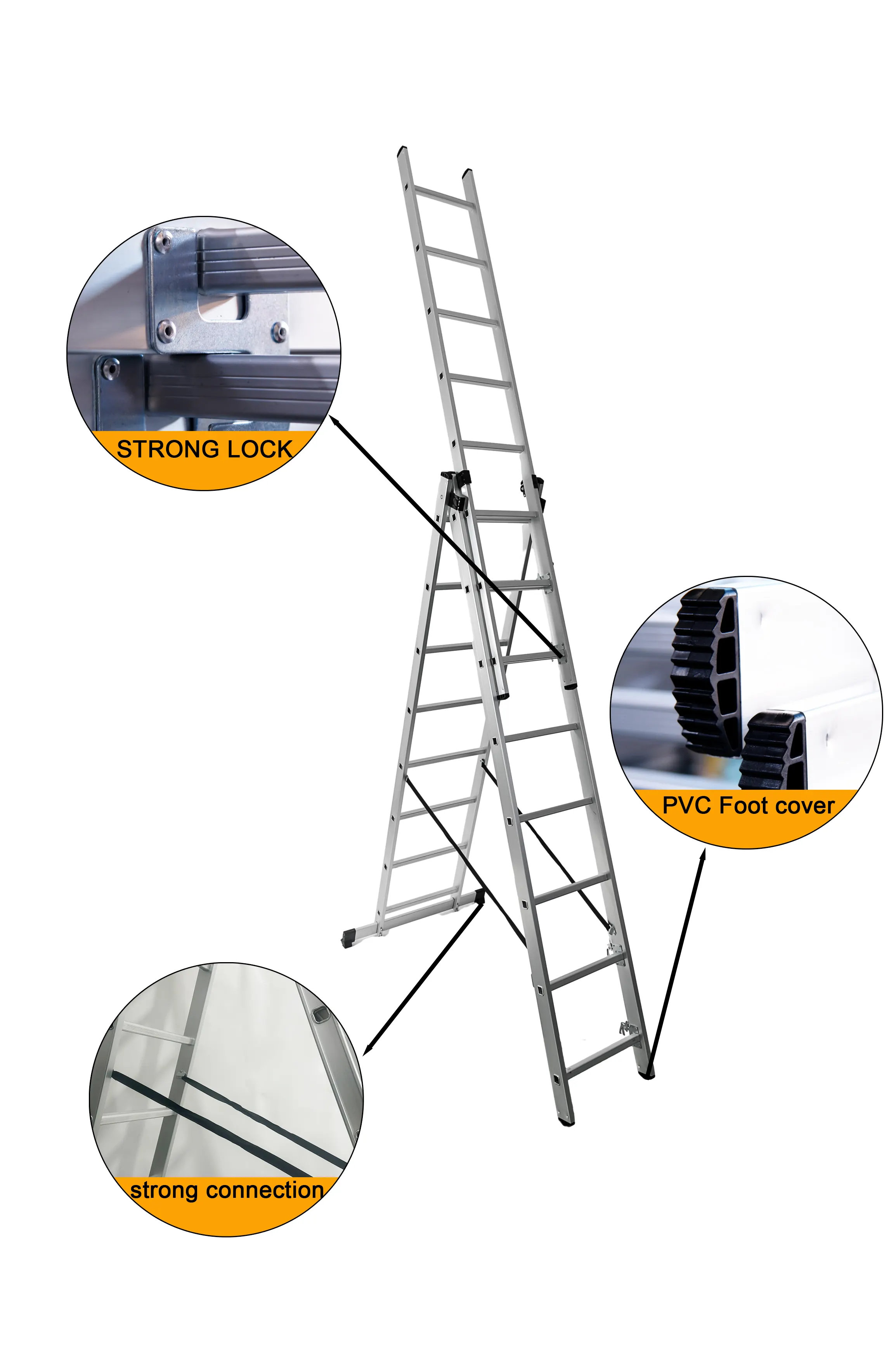 2024 Nieuwe Product Ladders Te Koop Multifunctionele Uitbreiding Ladder