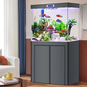 Pecera Rectangular Inteligente de Vidrio Ultra Transparente Jinjing, 600L, para Sala de Estar, Tamaño Mediano-Grande, Uso Doméstico, Directo de Fábrica - Product Image 6