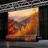 Écran LED portable P1.95 d'intérieur avec affichage défilant, support d'affichage numérique autonome, bannière déroulante pour conférences, expositions et événements