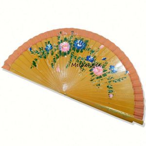 Customized 33cm <b>Large</b> Folding Hand <b>Fan</b> Premium Bamboo Clack Party Use High-Design SHADE Bamboo Crafts <b>Fan</b> - Product Image 1