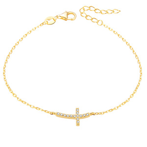 POLIVA Pulseras de plata de ley 925 personalizables para niñas Pulsera con corazón grabado - Product Image 1