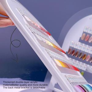 Nouveau Présentoir Magnétique en Acrylique <span class=keywords><strong>DIY</strong></span> 2025 pour Échantillons de Couleurs de Vernis Gel, Carte de <span class=keywords><strong>Test</strong></span> de Couleurs pour Salon de Manucure - Product Image 4