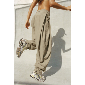 <span class=keywords><strong>Pantaloni</strong></span> a Palloncino alla Moda da Donna, Streetwear, Larghi e Comodi, Casual, a Vita Alta, Leggeri, a Gamba Larga, Stile Paracadute - Product Image 3