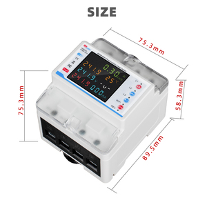<span class=keywords><strong>Disjoncteur</strong></span> intelligent Wi-Fi RMshebei triphasé avec protection contre les surtensions et les sous-tensions, interrupteur intelligent Tuya avec mesure de la consommation d'énergie - Product Image 2