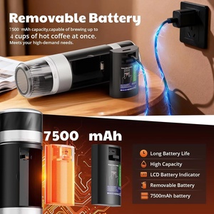 <span class=keywords><strong>Macchina</strong></span> per Caffè Espresso Elettrica Automatica Portatile 3-in-1 USB per Campeggio Camper Escursionismo - Compatibile <span class=keywords><strong>con</strong></span> Caffè Macinato e <span class=keywords><strong>Capsule</strong></span> - Product Image 2