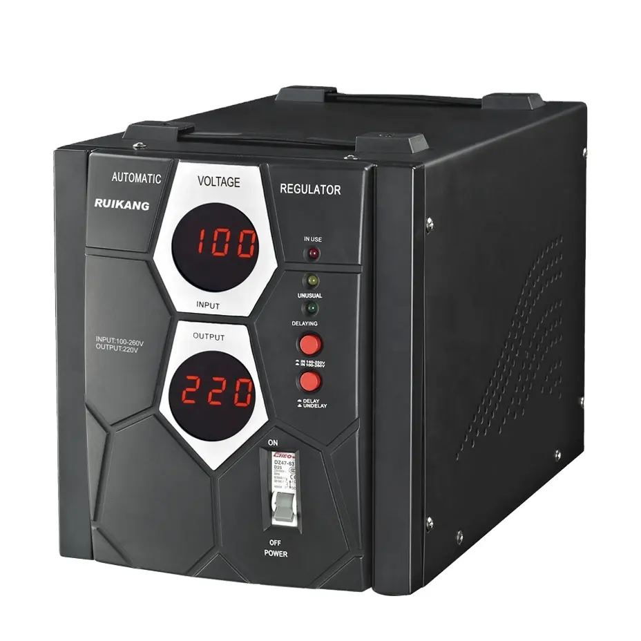 5000VA 단상 220V 전압 보호기 자동 전원 컨디셔너 전원 공급 장치 전압 조정기 안정기