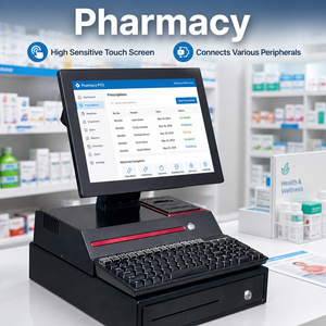 14นิ้วใหม่ล่าสุดระบบ POS แบบทัชสกรีนสำหรับร้านค้าปลีกเครื่องพีโอเอสเครื่องลงทะเบียนเงินสดพร้อมเครื่องพิมพ์ลิ้นชักเก็บเงิน - Product Image 2
