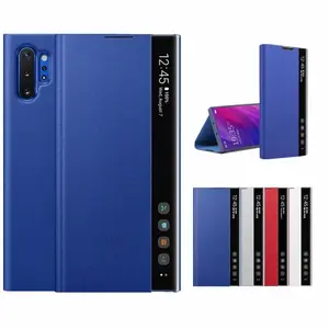 Avec support étui <span class=keywords><strong>de</strong></span> téléphone Pour <span class=keywords><strong>Samsung</strong></span> S23 étui <span class=keywords><strong>de</strong></span> téléphone ultra dormant Pour <span class=keywords><strong>Samsung</strong></span> S24/S21/Note 20 étui <span class=keywords><strong>de</strong></span> téléphone à fenêtre intelligente - Product Image 1