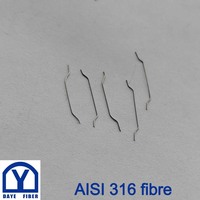 Fibre en acier inoxydable AISI 316 à extrémité crochetée de 13 mm/0,2 mm, équivalente à la fibre en acier Draix en termes de propriétés, pour bâtiments en béton préfabriqué