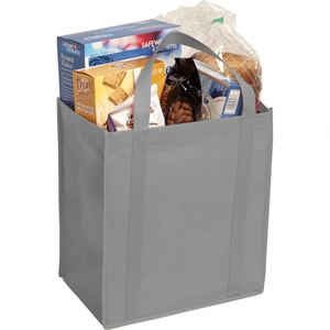 Sac fourre-tout en non-tissé personnalisé avec logo, réutilisable pour les courses au supermarché, idéal pour les cadeaux promotionnels lors des salons professionnels - Product Image 6