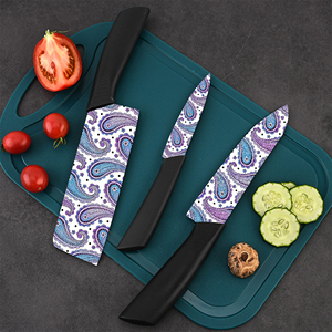 Ensemble de couteaux utilitaires de qualité supérieure en gros, lames en céramique plastique - Présentation de luxe pour cadeaux de mariage, événements spéciaux, livraison gratuite - Product Image 3