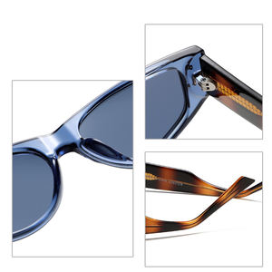 نظارات شمسية مستقطبة مخصصة KG2521 من LBashades من الشركة المصنعة الأصلية لنظارات عين القط نظارات شمسية للنساء نظارات شمسية بيضاوية سوداء - Product Image 3