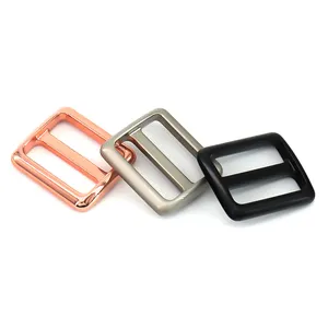 Belt Slider 6PCS 1Inch Silver Zinc Alloy Adjuster Slider Tri-Glide Buckle Clasps Tri Glide Adjustable Buckle Fasteners for Strap