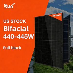 แผงโซลาร์เซลล์ SUNPLUS 445W PERC N-Type แบบสองหน้า สีดำทั้งหมด เซลล์ขนาด 125 มม. ประสิทธิภาพสูง สำหรับใช้งานเชิงพาณิชย์ - Product Image 1