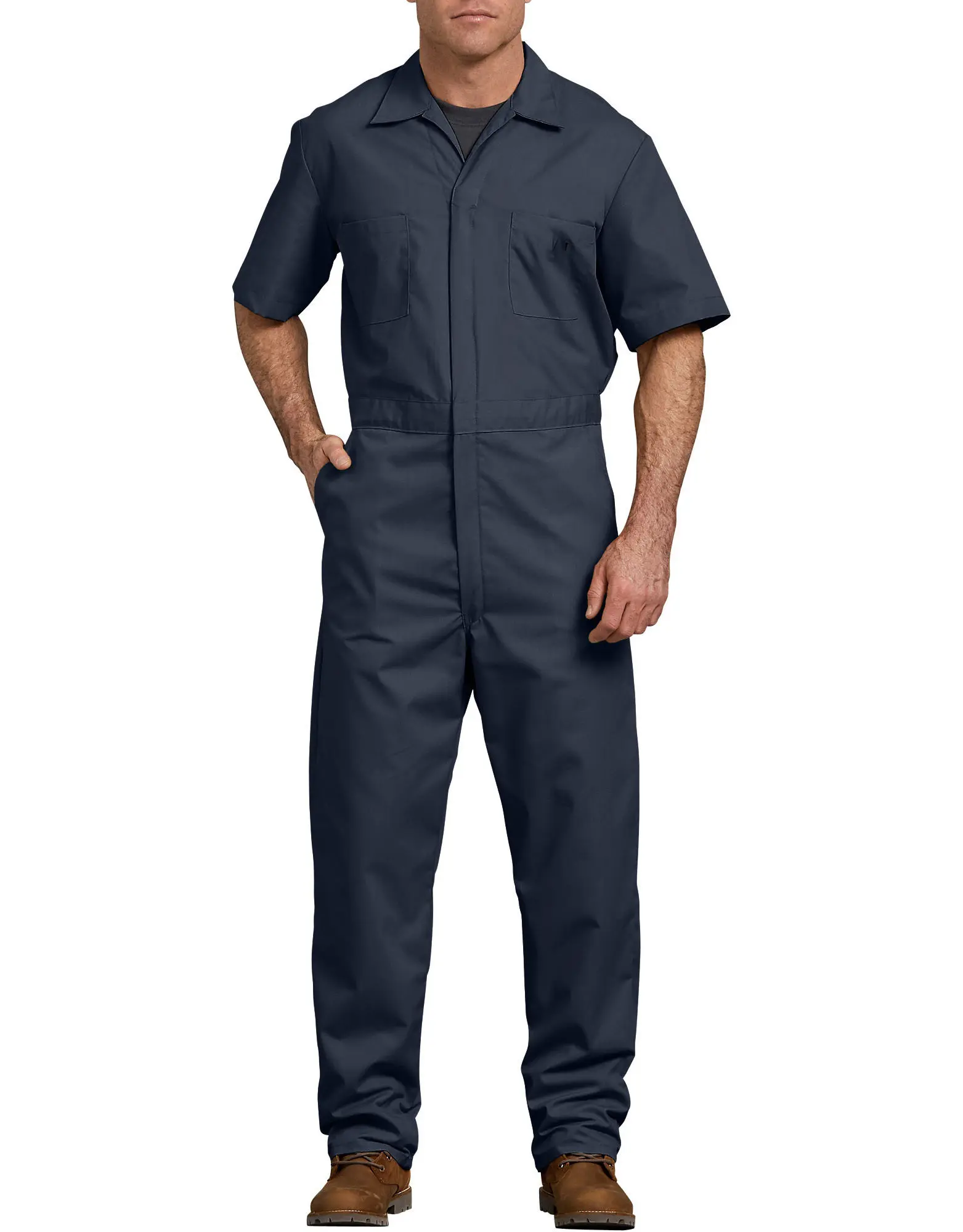 Summer Navy One Piece Working Uniform Overalls Hot Weather Cheap Work Coverall Working Uniform