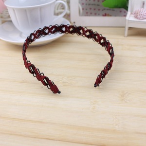 Diademas de Estilo Coreano para Niñas, de Metal y Tela, con Diseño Geométrico Hueco, Combinación de Colores, Accesorios para el Cabello de Uso Diario - Product Image 4