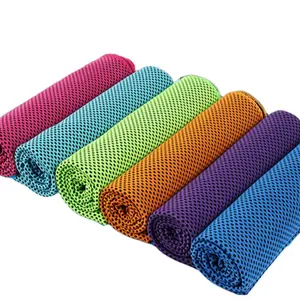 Asciugamano da yoga in microfibra waffle sport ice cool asciugamano rinfrescante asciugamano freddo per sport e palestra