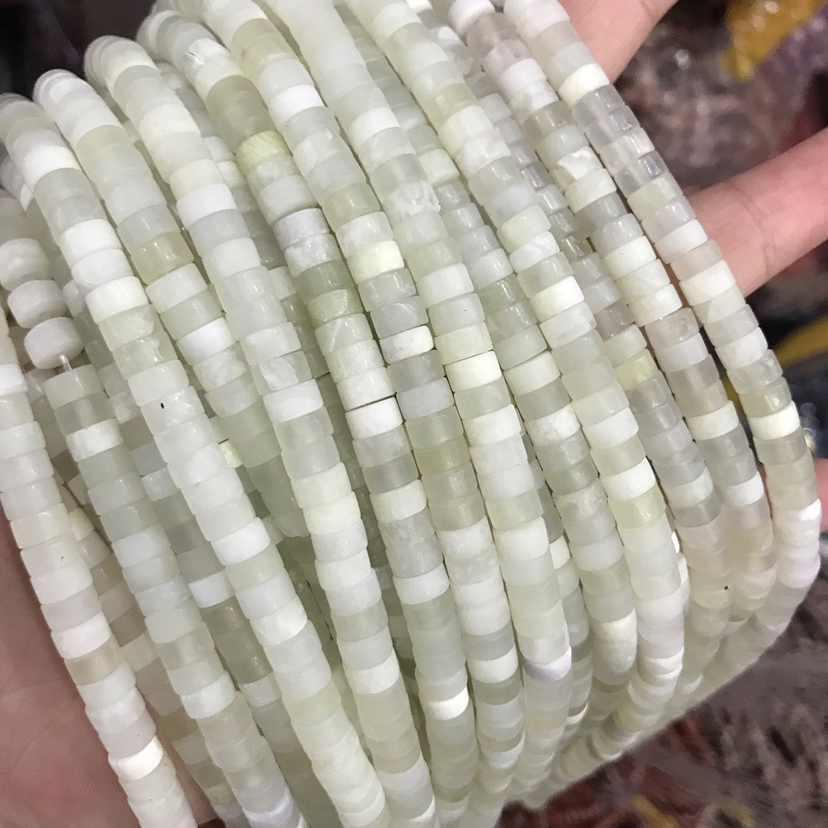 Cute Natural Wheel Spacers with Right-angle 3*6mm Crystal Natural Stone Loose Beads Wholesale for Jewelry Making