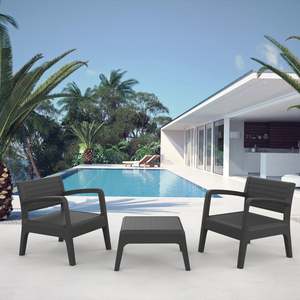 Set da Giardino in Plastica Stampata a Iniezione - Miami Tte--Tte Design Elegante e Durevole - Product Image 2