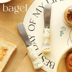 الفولاذ المقاوم للصدأ البسيطة سكين الزبد لطيف الخبز ونخب انتشار سكين - Product Image 1