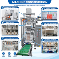 Machine d'emballage stick automatique pour sucre et sel 2g 5g, sachets en plastique et papier café et épices