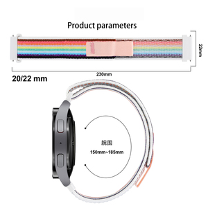 2024สายไนลอนอ่อนน้ำหนักเบายืดได้20 22มม. สำหรับ Samsung WATCH 6 HUAWEI WATCH 4 Gt3 - Product Image 2
