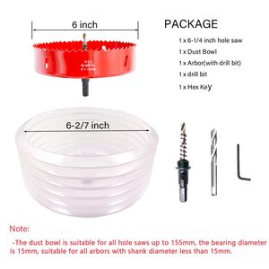 LAIWEI <span class=keywords><strong>Scie</strong></span> <span class=keywords><strong>cloche</strong></span> multi-tailles avec collecteur de poussière et capot anti-poussière pour découpe de métaux - Product Image 2