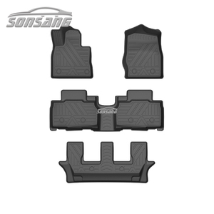 SONSANG, alfombrilla personalizada para coche, juego completo de alfombrillas para coche, 4 piezas, alfombrilla para suelo de coche TPE para 6 asientos, 7 asientos, <span class=keywords><strong>Ford</strong></span> Explorer 2020-2023 - Product Image 1