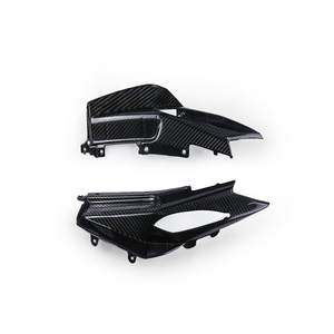 Cubierta <span class=keywords><strong>de</strong></span> Tanque <span class=keywords><strong>de</strong></span> Combustible <span class=keywords><strong>de</strong></span> Fibra <span class=keywords><strong>de</strong></span> Carbono y Guardabarros Trasero Negro, Juego Completo Modificado para Motocicleta <span class=keywords><strong>Yamaha</strong></span> MT09 FZ09 - Product Image 2