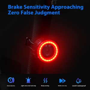 Meroca LED USB ricarica supporto posteriore bicicletta fanale posteriore intelligente sensore freno per bici da strada Mountain Bike batteria notturna impermeabile - Product Image 4