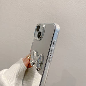 Elegante funda protectora de espejo acrílico de nuevo diseño para Apple Pro Max para iPhone 13/16 Love Phone Case que incluye agarre para teléfono - Product Image 3