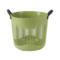 Panier de rangement en cuir ajouré avec poignées pour salle de bain, chambre et maison