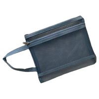 Bolsa de Documentos de Malla de Doble Capa A5 Colorida con Cierre de Cremallera para Archivos de Información y Recibos, Impresión Digital de Logotipo