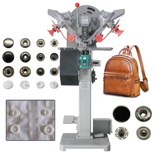 Professional Metal Snap Buttons Attaching Machine Plastic Automatic Snap Button Attaching Machine For Clothes