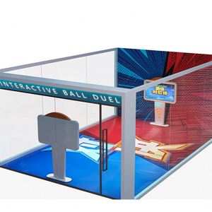Machine de jeu vidéo de combat à deux joueurs Rouge et Bleu, équipement de divertissement d'arcade à grande échelle pour centre commercial, à monnayeur, réaliste - Product Image 1