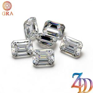 Moissanite Emerald Cut D Color VVS Loose Stone For Jewelry Making GRA Certified - Product Image 5