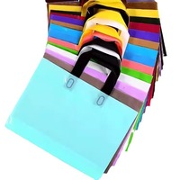 Sac fourre-tout transparent en PE avec logo personnalisé, imperméable, à fond carré, recyclable, sac en plastique transparent pour emporter, pour restaurant