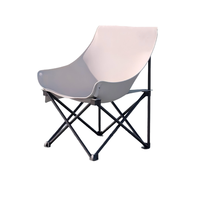 Chaise de Jardin Pliante Moderne Portable en Tissu Oxford 600D avec Cadre en Acier Inoxydable, Double Couche, Écologique et Respirante pour le Camping