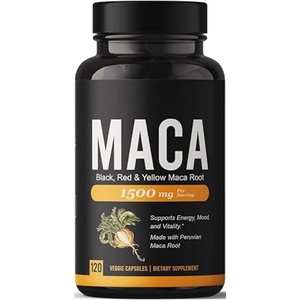 プライベートブランド ハーブサプリメント 500mg 純黒マカ根エキス錠剤 オーガニックマカ根カプセル - Product Image 1