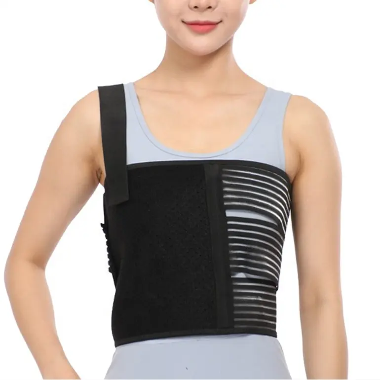 High-quality dislocated ribs protection compression support chest binder bruised ribs support