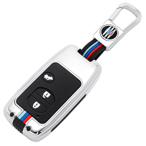 Funda Protectora para Llaves de Coche de Aleación de Zinc y <span class=keywords><strong>Gel</strong></span> de Sílice para Toyota Camry, Land Cruiser, Prado, Reiz, Llaveros, Bolsa para Llaves, Accesorios - Product Image 1
