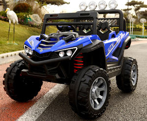 Pour la musique Bluetooth activée enfants voiture électrique Construction en métal Durable démarrage progressif pneus tout-terrain pour 2-4 ans en plein air - Product Image 2