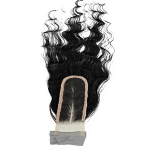 Closure en dentelle HD 2x6 en cheveux vierges indiens Remy, vente en gros, Closure en dentelle suisse HD 2x6 en cheveux vierges indiens Remy - Product Image 2
