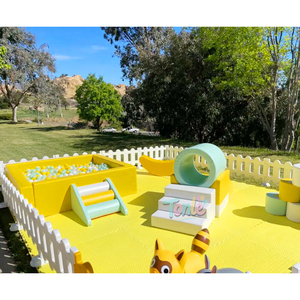 Patio de juegos suave interior comercial, piscina de bolas deslizante, lugar de entretenimiento para niños - Product Image 2